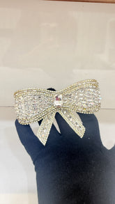 CRYSTAL RHINESTONE BOW HA-05